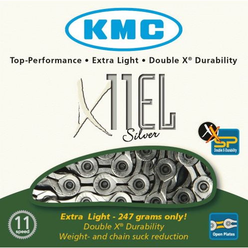 KMC X11-EL EXTRA LIGHT 11 Speed Chain 247g