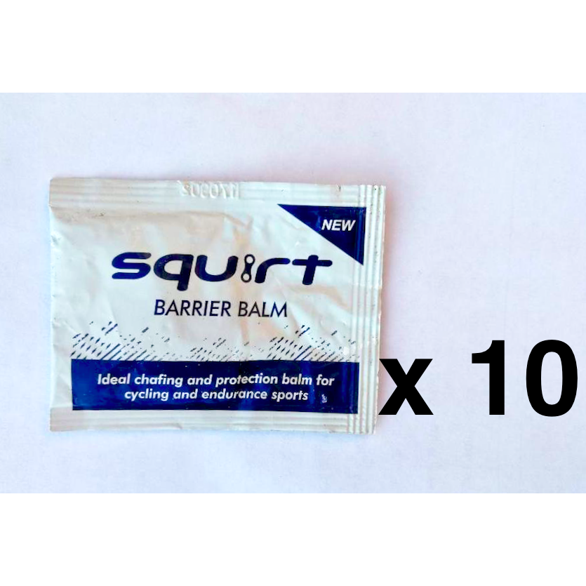 SQUIRT CHAMOIS CREAM/BARRIER BALM SACHETS x10