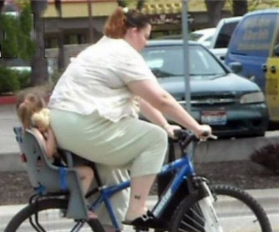 hot chick on bike